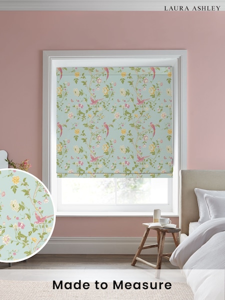 Laura Ashley Duck Egg Summer Palace Made to Measure 100% Cotton Roman Blinds (930298) | £84