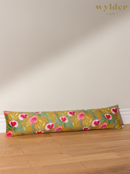 Wylder Yellow Poppy Velvet Draught Excluder Cushion (930596) | £22