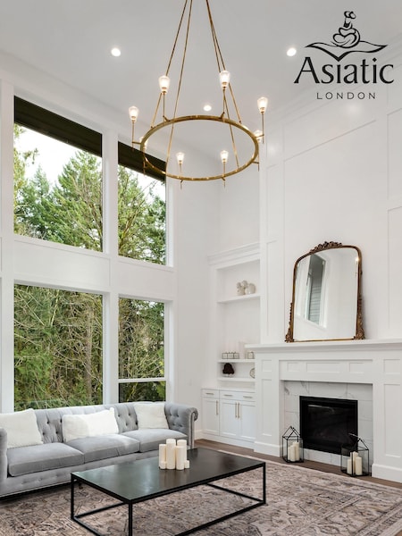 Asiatic Rugs Grey Sovereign Medallion Rug (930737) | £104 - £412