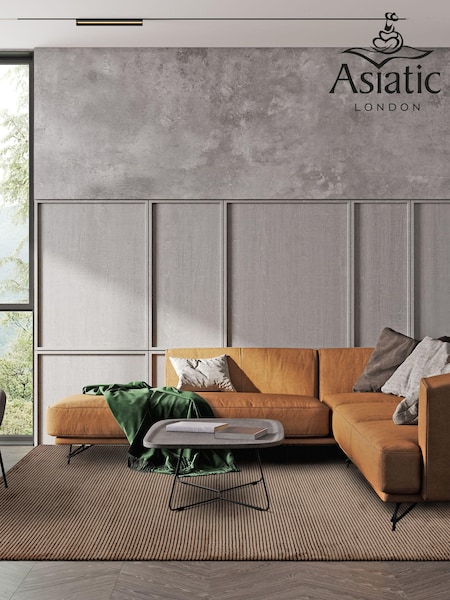 Asiatic Rugs Orange Kuza Stripe Rug (931439) | £122 - £348