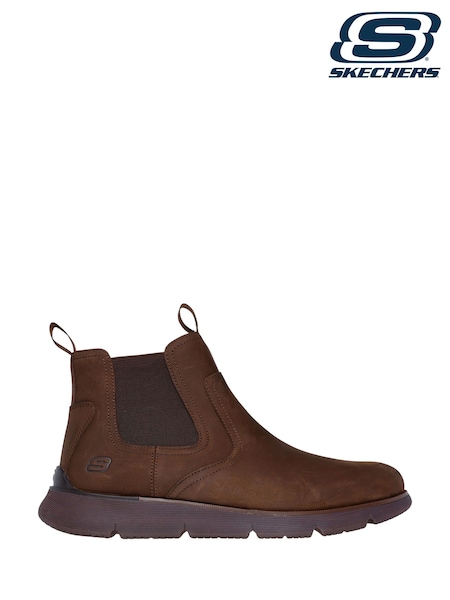 Skechers Brown Mens Augustino Boots (931743) | £79