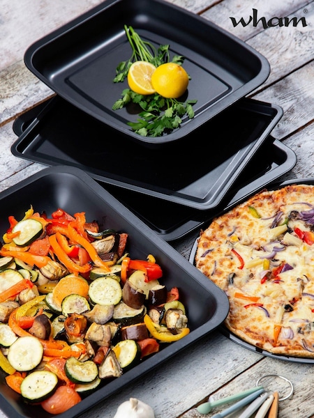 Wham Set of 5 Black Essentials Cookware Set (932662) | £19