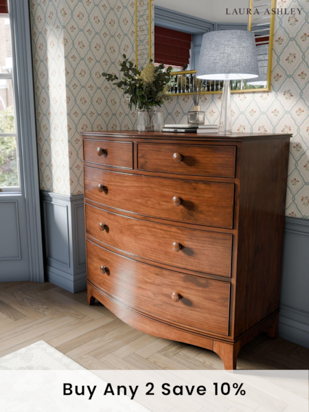 Laura Ashley Dark Broughton 2+3 Drawer Chest (933222) | £1,395