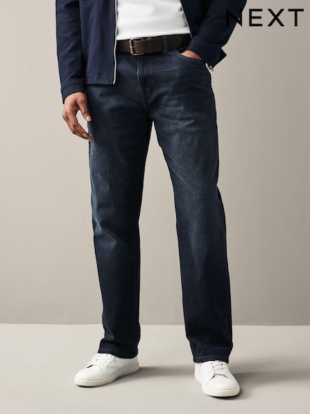 Blue Ink Straight Fit Belted Authentic Jeans (933227) | £45