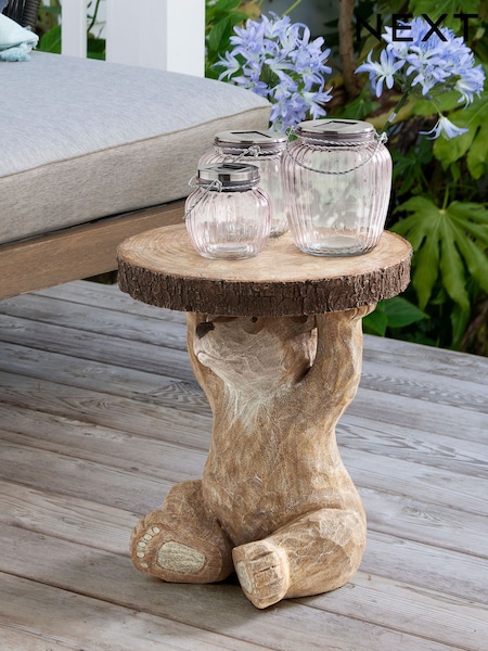 Natural Barnaby Bear Side Table (933324) | £125