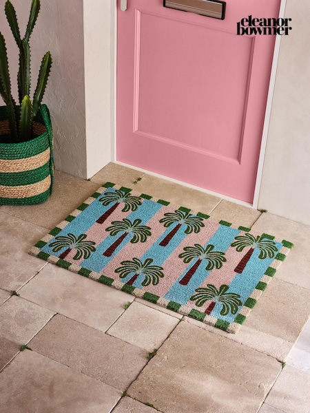 Eleanor Bowmer Multi Tropical Palm Large Coir Doormat (933922) | £22