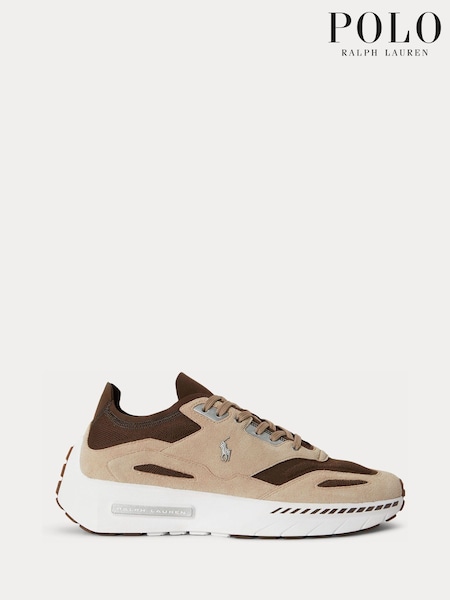 Cream - Regular Polo Ralph Lauren Boerum Knit Trainers