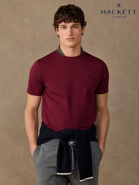 Red - Regular Hackett Classic Fit H Logo T-shirt