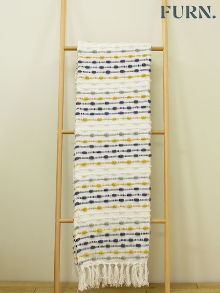 furn. Yellow Dhadit Throw (936069) | £32