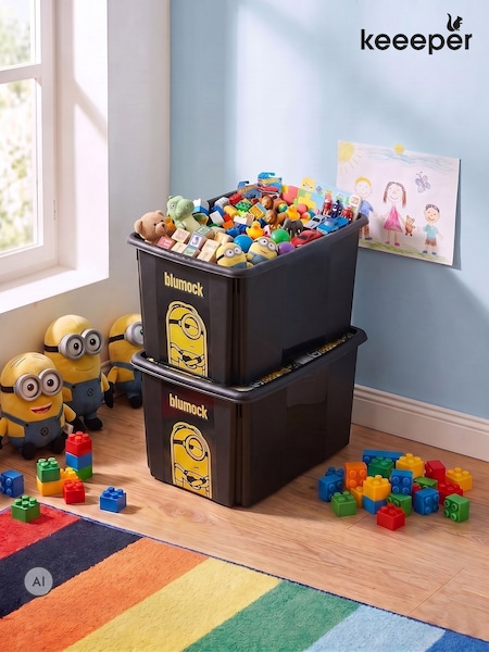 Keeeper 2 Pack 30l Minions Turning Stacking Boxes