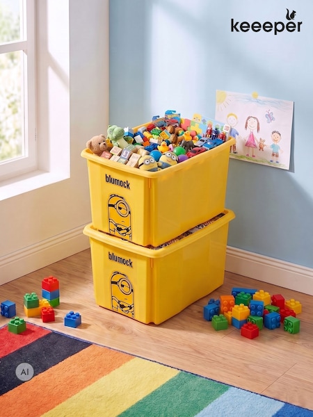 Keeeper 2 Pack 30l Minions Turning Stacking Boxes