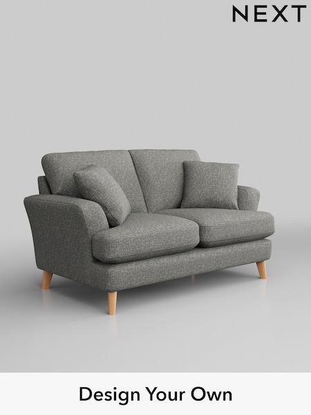 Chunky Boucle Easy Clean/Mid Grey Conway Relaxed Sit (936938) | £1,150