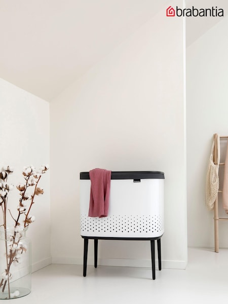 Brabantia White Bo 60L Laundry Bin (937485) | £135