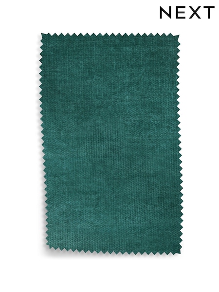 Dark Juniper Green Fine Chenille Easy Clean Upholstery Swatch (937571) | £0