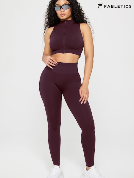 Red - Fabletics Seamless Scrunch Leggings