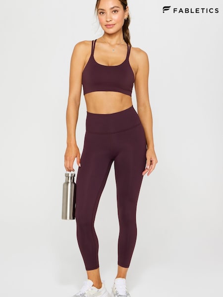 Red - Fabletics Define High-waisted 7/8 Leggings