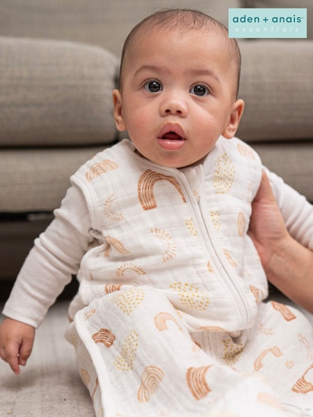 aden + anais Yellow Keep Rising 1.0 Tog Muslin Sleeping 100% Cotton Bag (939001) | £35
