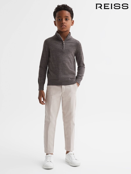 Reiss Stone Eastbury 9-14 yrs Slim Fit Tapered Chinos (939191) | £40