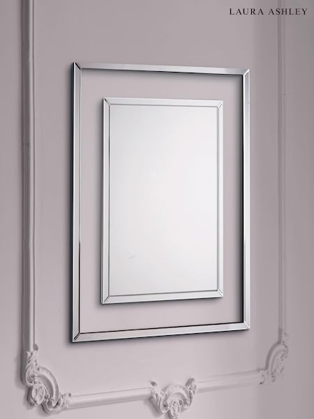 Laura Ashley Clear Evie Rectangular Mirror (940496) | £235