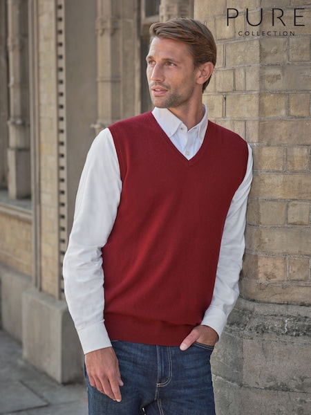 Red - Regular Pure Collection Cashmere Vest