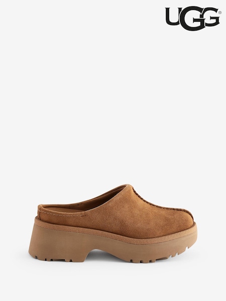 UGG Brown New Heights Clogs (941547) | £120