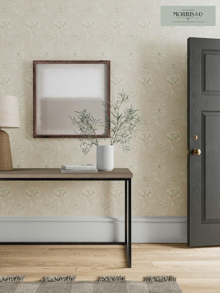 Morris & Co Pink Chrysanthemum Toile 10.05M Wallpaper (942082) | £118