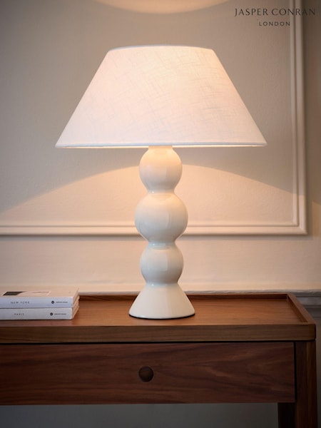 Jasper Conran London White Large Sphere Ceramic Table Lamp (942419) | £115