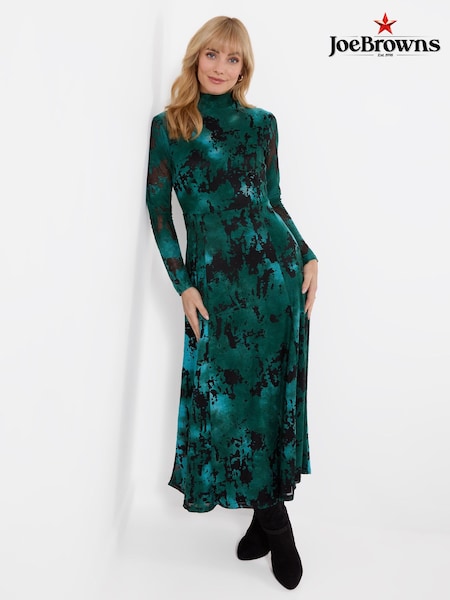 Green - Joe Browns Lola Long Sleeve Maxi Dress