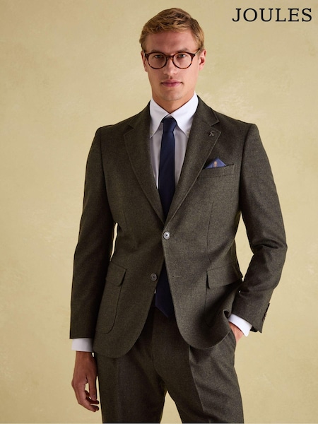 Green Slim Fit Texture Suit Jacket (943985) | £149