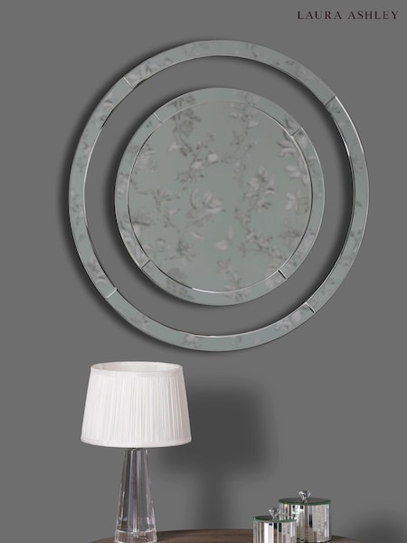 Laura Ashley Clear Evie Small Round Mirror (945235) | £210