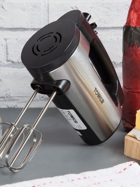 Tower Silver 300w Hand Mixer (945683) | £25