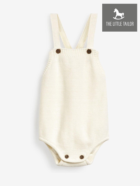 The Little Tailor Knitted Baby 100% Cotton Romper Bodysuit (945923) | £29