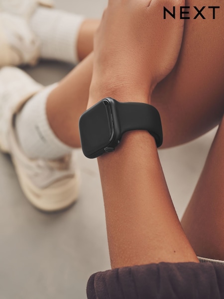 Black Silicone Watch Strap (946074) | £12
