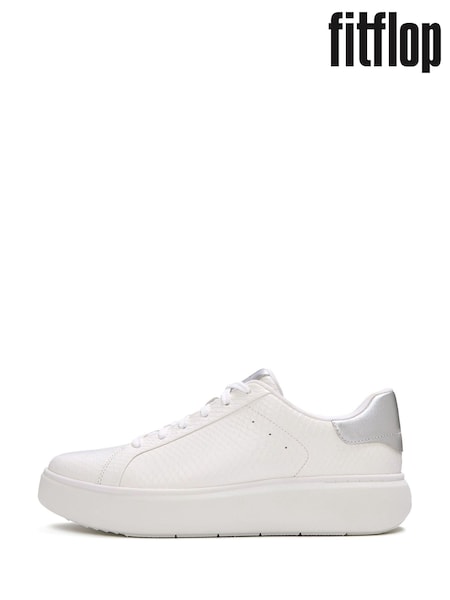 White - Fitflop Rtg Lace Up Sneaker Trainers