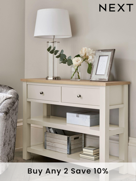 Cream Malvern Cream Large Console Table (946645) | £275