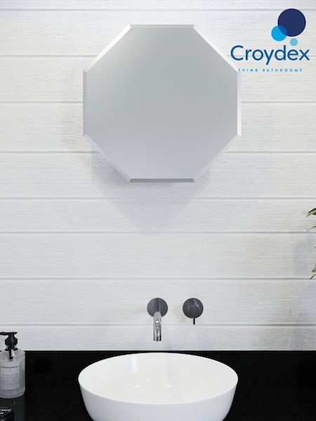 Croydex Favo Octagonal Stainless Steel Cabinet 500x 500mm (946997) | £109
