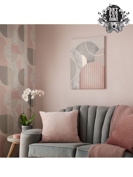Art For The Home Pink Art Deco Deo Canvas (947064) | £78