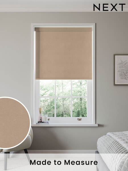 Natural Sand Hollis Made to Measure Roller Blind (948405) | £58