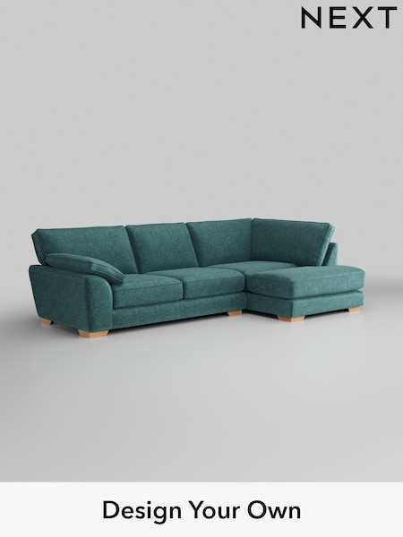 Plush Chenille/Dark Teal Green Stamford Grand Relaxed Sit (949163) | £2,525