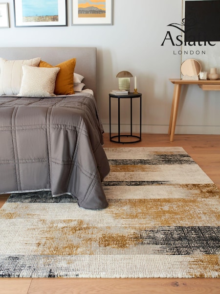 Asiatic Rugs Gold Kuza Lines Rug (949533) | £122 - £348