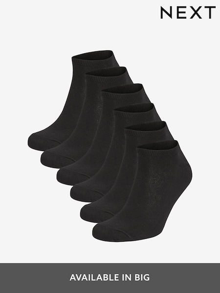 Black Trainer Socks 6 Pack (950035) | £10