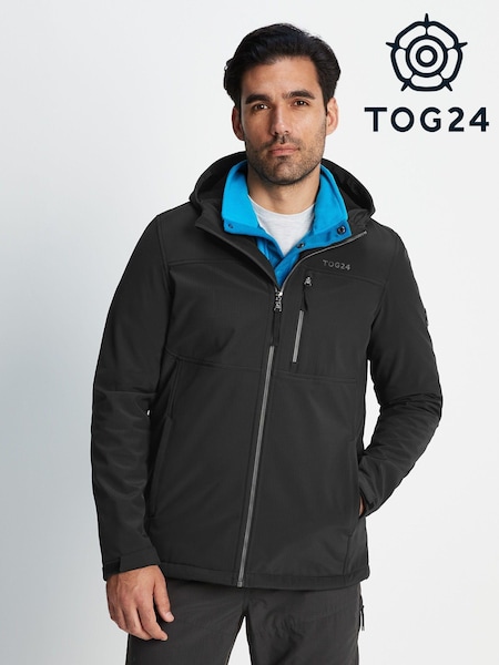 Tog 24 Black Truro Hooded Softshell Jacket (950427) | £60