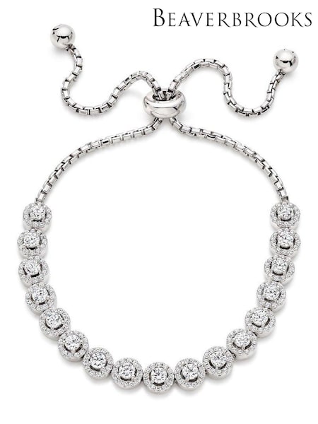 Beaverbrooks Cubic Zirconia Halo Bracelet (951845) | £185