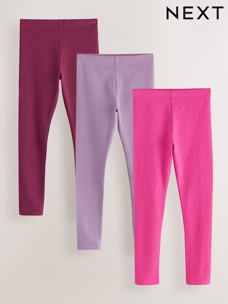 Pink/Lilac/Berry - Leggings 3 Pack (3-16yrs)