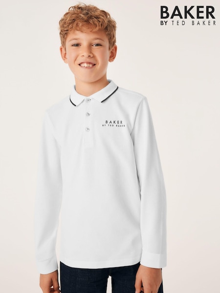 Baker by Ted Baker Long Sleeve Polo Shirt (953619) | £18 - £24