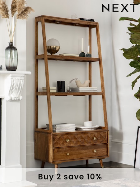 Dark Lloyd Mango Wood Storage Ladder Shelf (953629) | £799