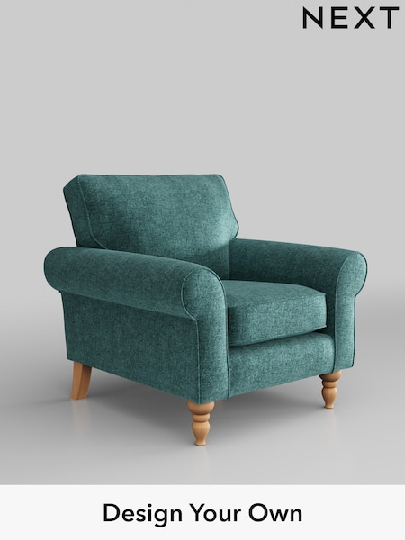 Plush Chenille/Dark Teal Green Mallory (954601) | £625