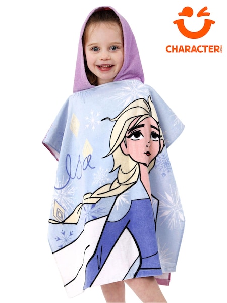 Character Purple Frozen 100% Cotton Poncho (955625) | £17