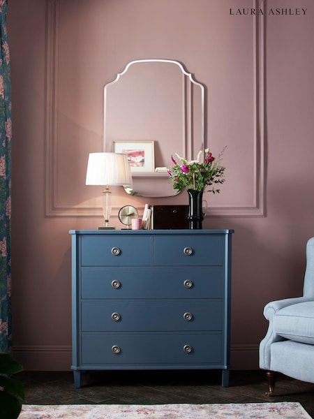Laura Ashley Clear Rochelle Ornate Rectangular Mirror (955943) | £279