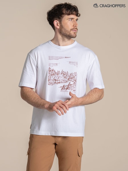 White - Regular Craghoppers X National Trust Sabden Ii Short Sleeved T-shirt